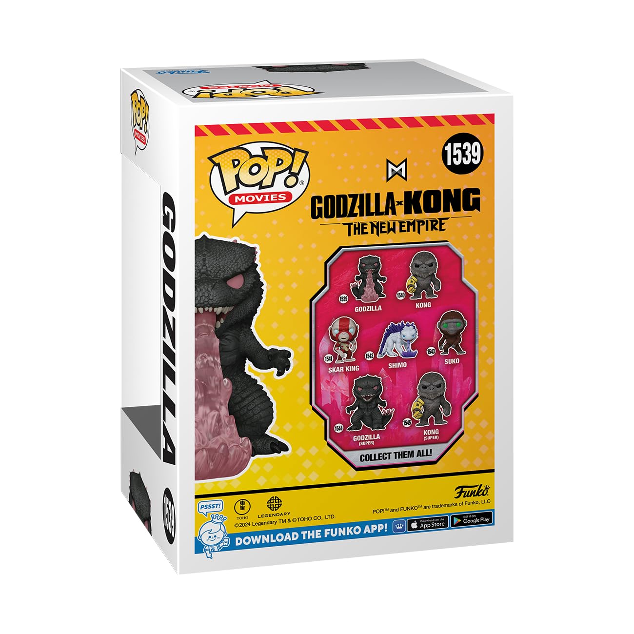Funko POP! Movies: Godzilla X Kong: The New Empire - Godzilla with Heat-Ray - Collectable Vinyl Figure - Gift Idea - Official Merchandise - for Kids &