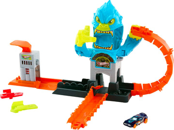 Hot Wheels City Gorilla Slam Attack Playset & 1:64 Scale Toy Car