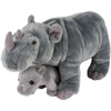 Rhode Island Novelty Charming And Rhino Plush, Soft Stuffed Animal Toy for Kids, 14 Inch