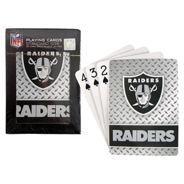 Oakland Raiders Diamond Plate Playing Cards