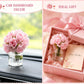 2Pcs Miniature Flowers Vases with Realistic Handmade Rose,1:12 Scale Dollhouse Miniature Flower in Vase Dollhouse Scenes, Micro Landscape Decorations