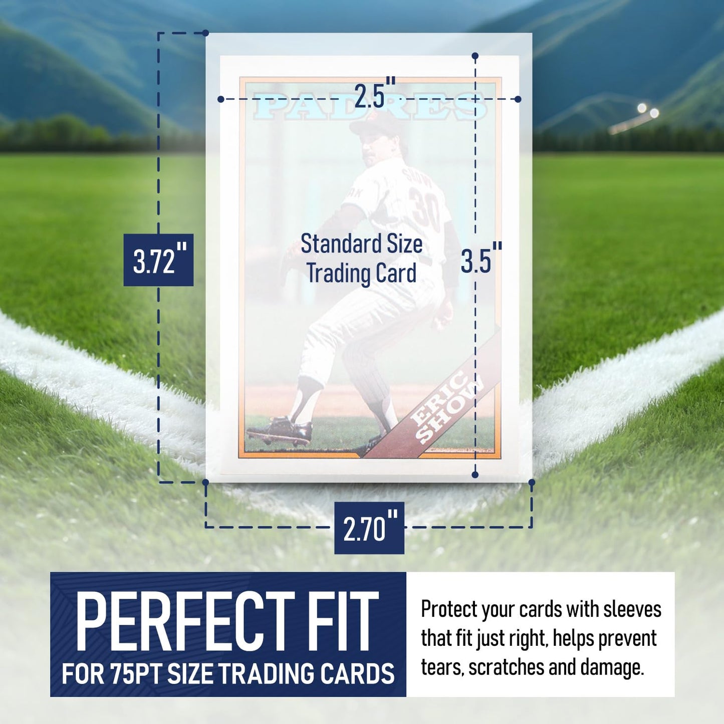 Premium Penny Sleeves for Trading Cards | Soft Trading Card Sleeves for Baseball Cards, Ultra Clear Plastic Pro Sports Card Sleeve, Football, MTG