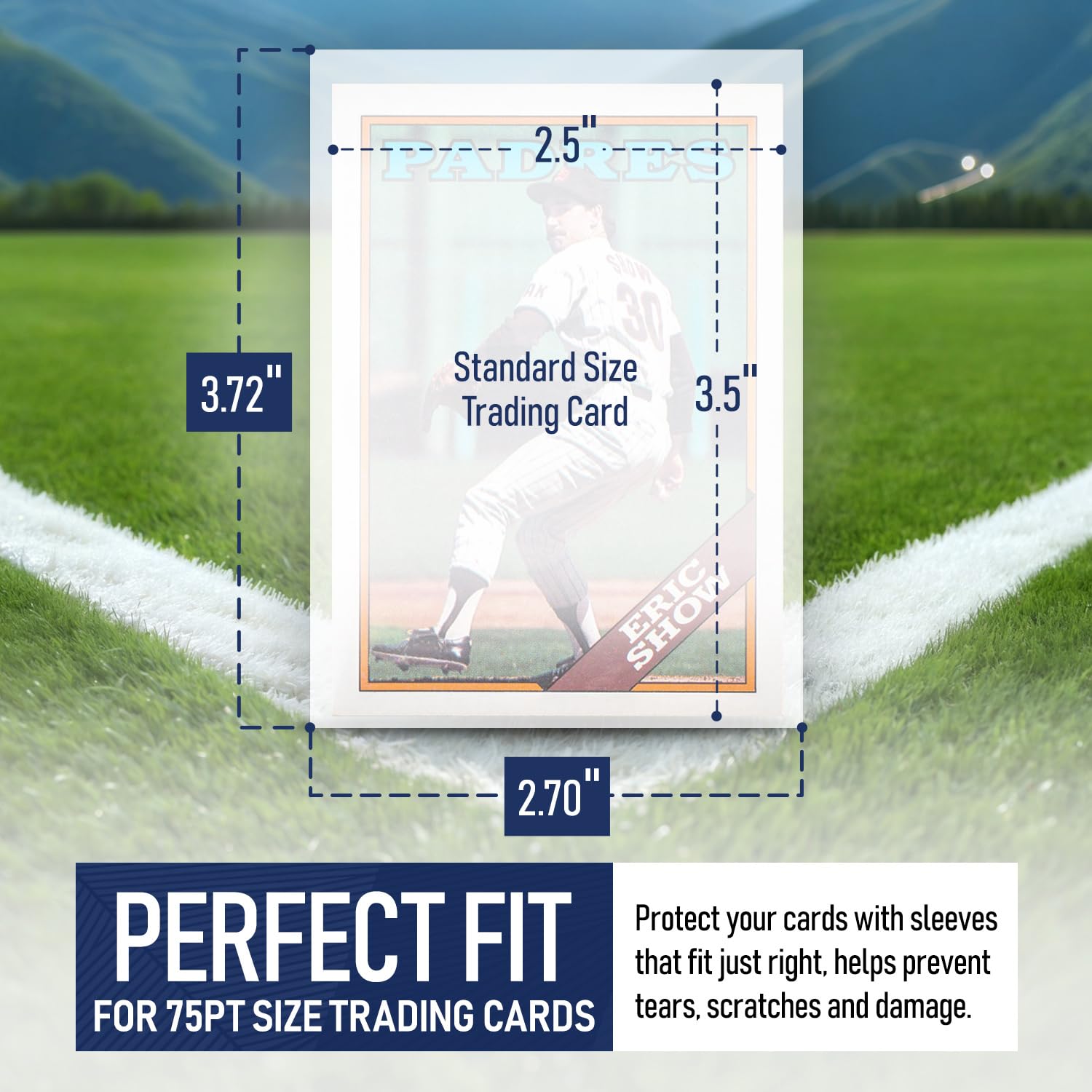 Premium Penny Sleeves for Trading Cards | Soft Trading Card Sleeves for Baseball Cards, Ultra Clear Plastic Pro Sports Card Sleeve, Football, MTG