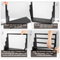 MCAEFER ZHCY 4-Tier Graded Trading Baseball Football Sports Card Display Case,Wooden Card Display Stand,Exquisite Trading Card Display for Card Game