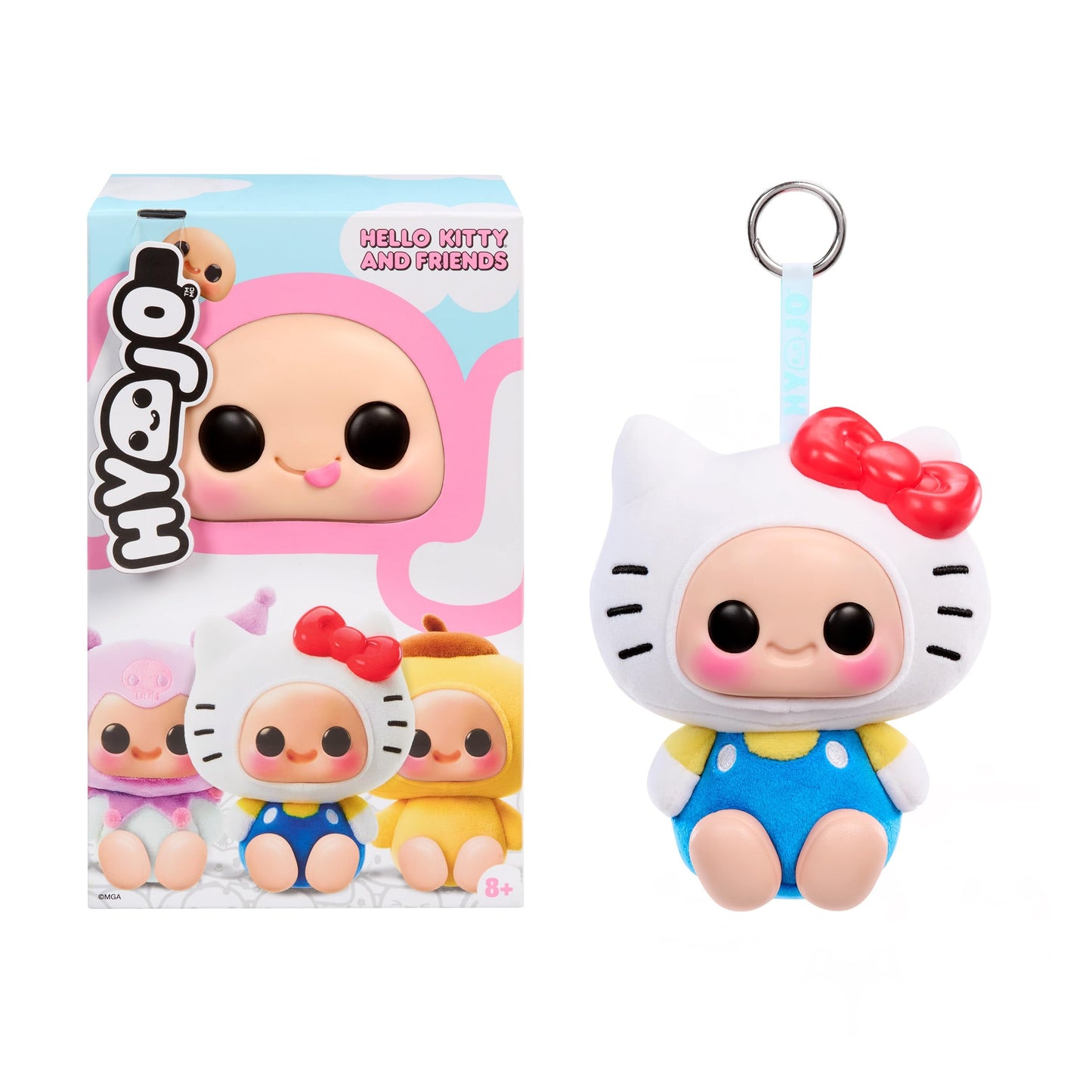Hyojo Hello Kitty and Friends Series, Blind Box Mixed Material Squishy Collectible, Limited Edition, 3 to Collect, Hello Kitty, Kuromi, Pompompurin