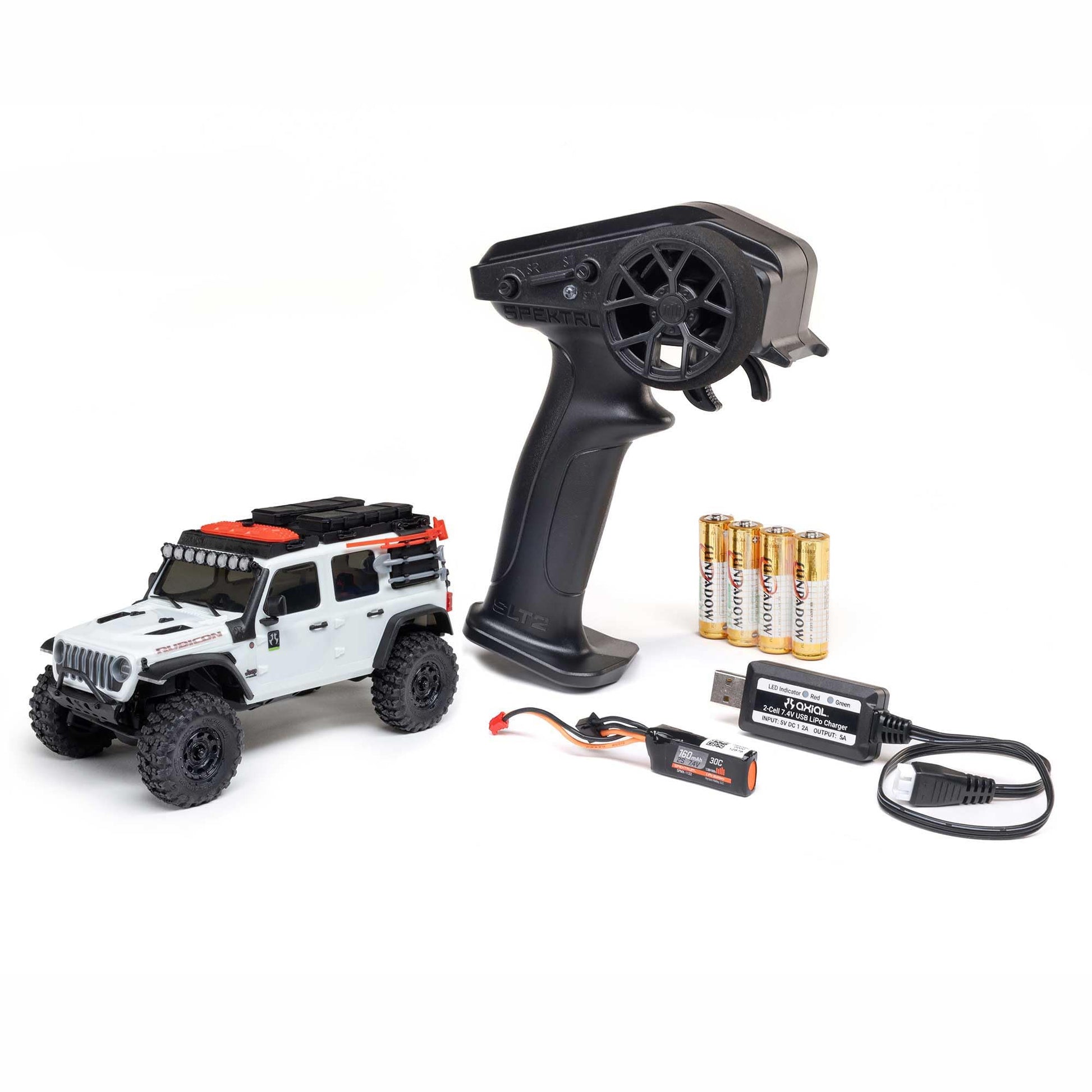 Axial 1/30 SCX30 Jeep Wrangler JLU 4X4 RTR Rock Crawler, White