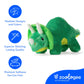 The Petting Zoo Baby Triceratops Stuffed Animal Plushie, Dinosaur Animals, ZOOLOGEE Green Dinosaur Plush Toy 11 inches