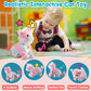 Colorful Plush Robot Cat Stuffed Animal Interactive Cat Robot Toy, Robotic Cat Barking Meow Kitten Touch Control, Animated Kitty Cat Pet, Robot Kitty