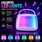 MJI Kiddos Kids Karaoke Machine with 2 Wireless Microphones, Bluetooth Speaker with Voice Changer & LED Lights, Portable Singing Toy Gift for Boys &