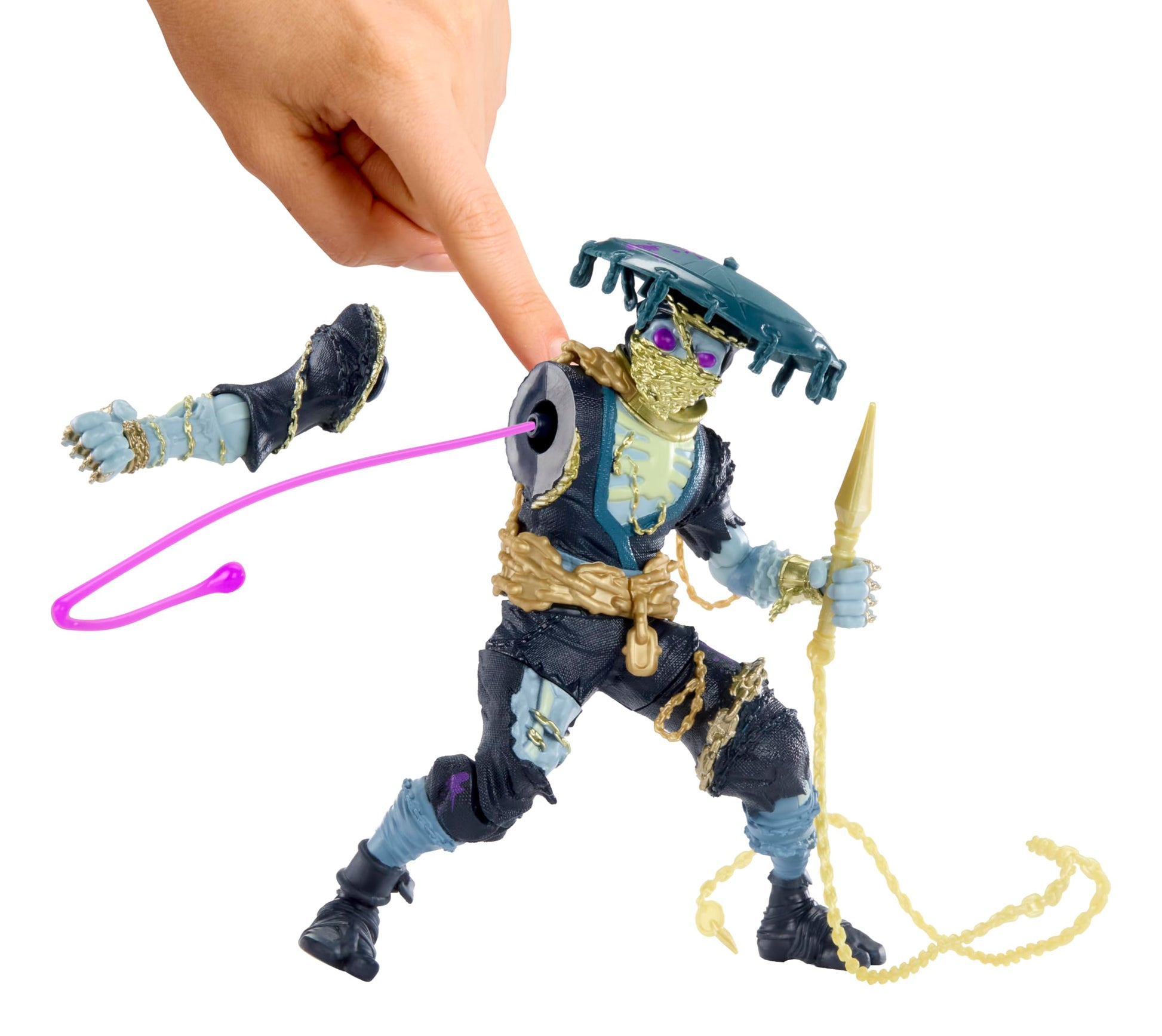 MGA Entertainment Ninjombie Action Figure - Shadow Scorpion, Boys Action Ninja Zombie Slime Monster Action Figure, Ages 6 +