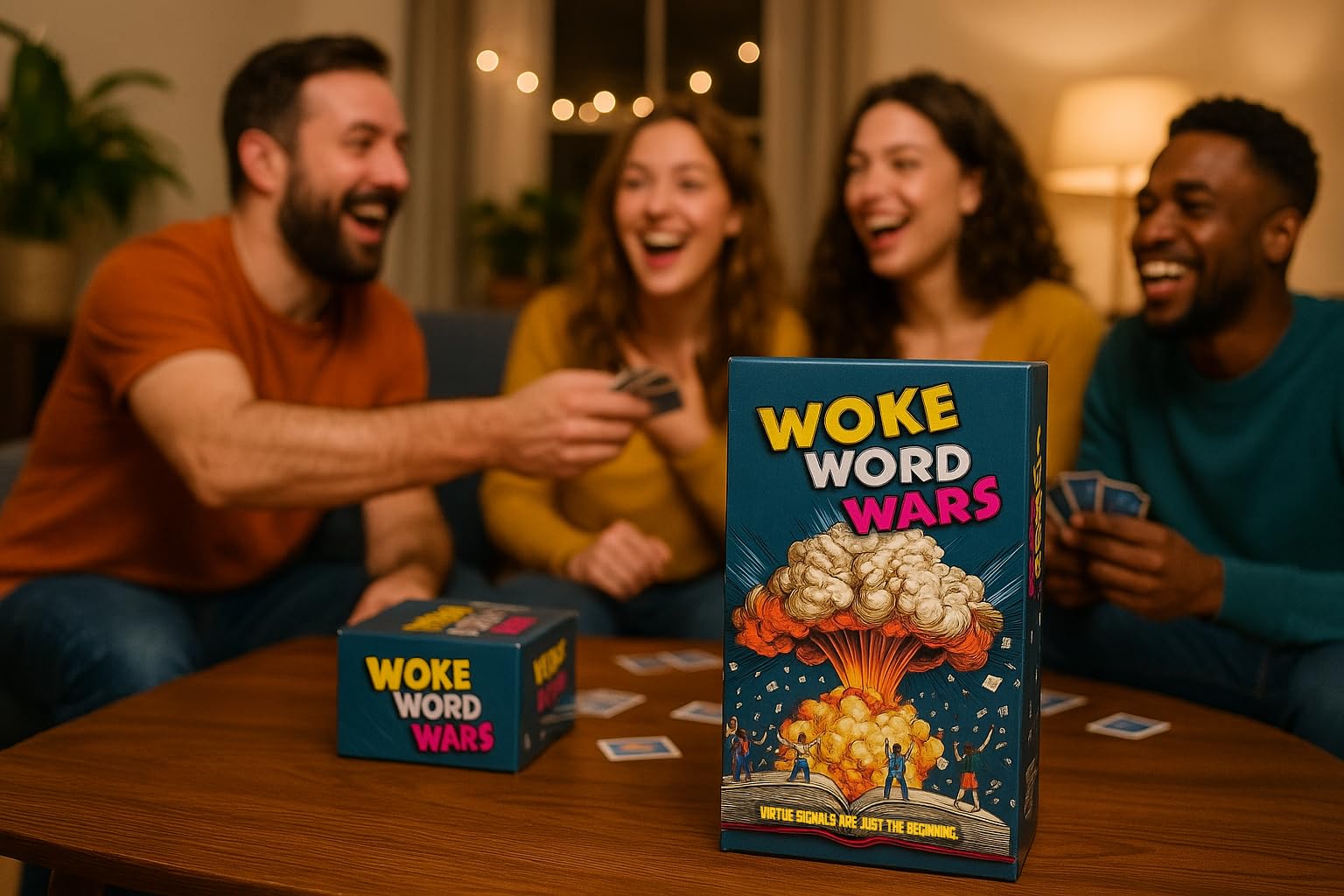Woke Word Wars: The Ridiculously Funny Adult Party Card Game (3-12 Players, 520 Cards)
