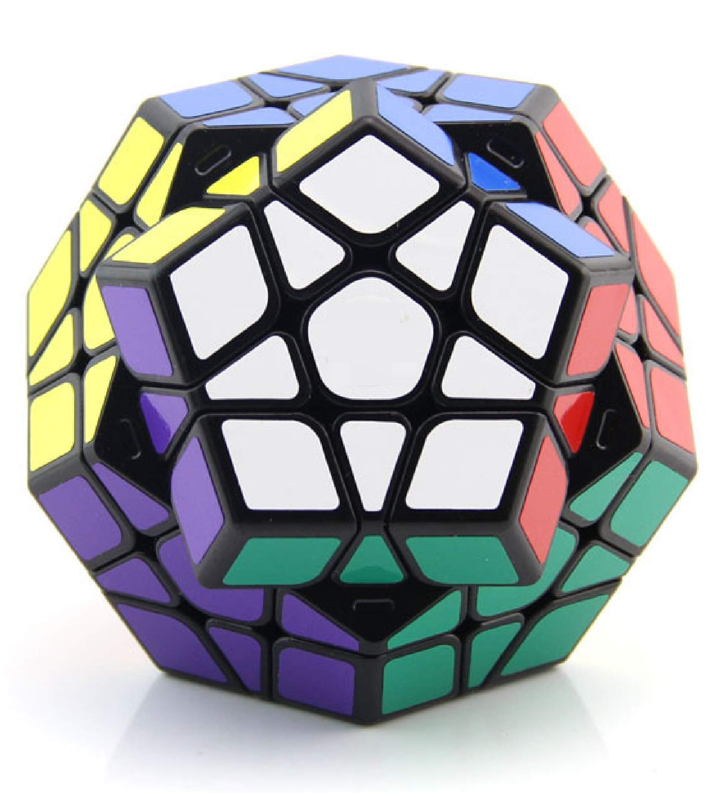 Qiheng Megaminx Speed Cube 3x3x3 Dodecahedron Puzzle Vivid Color Magic Cube Fast and Sturdy Cube Puzzle Toys Made from ABS Plastic