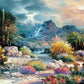 SUNSOUT INC - Springtime Valley - 1000 pc Jigsaw Puzzle by Artist: James Lee - Finished Size 20" x 27" - MPN# 18085