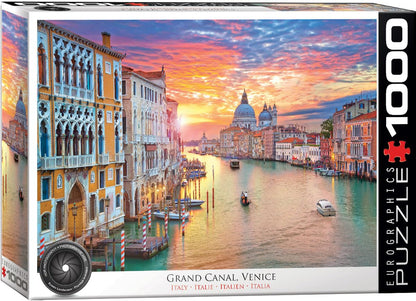 Eurographics, Grand Canal, Venice, 1000 Piece Puzzle, City Collection, HDR Photography