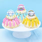 DecoPac Cinnamoroll Rings, 24 Hello Kitty Cupcake Decorations, Blue And Pink Toppers - 24 Pack