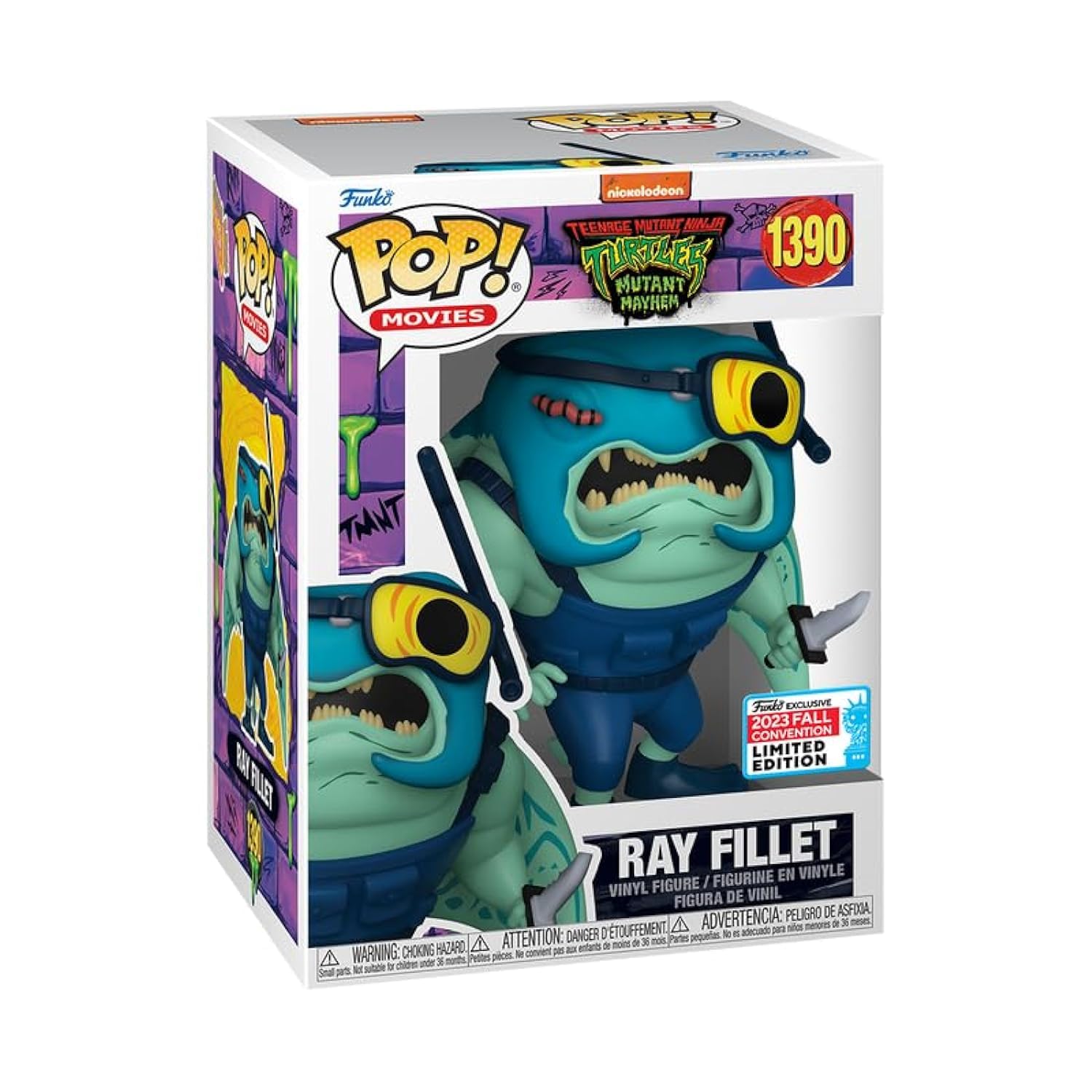 Funko Teenage Mutant Ninja Turtles Mutant Mayhem POP! Movies Ray Fillet Exclusive Vinyl Figure #1390