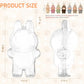 HD Clear Figure Display Protective Case Compatible with LABUB The Monsters Big into Energy and Let's Checkmate, Fall in Wild,Acrylic Case with