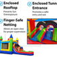 TentandTable Kids Inflatable Bounce House with Water Slide, Rainbow