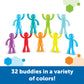 Learning Resources Buddy Builders, Fine Motor, Hand Eye Coordination Toy, 32 Pieces, Ages 3+