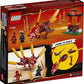 LEGO NINJAGO Legacy Kai’s Fire Dragon 71701 Dragon Toy Figure Building Kit (81 Pieces)