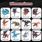 Liberty Imports 12 Pcs Dragon Toy Figures, 5" Large Realistic Hand Painted Mythical Figurines, Assorted Designs for Kids Party Favors & Cake Toppers