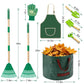 HLWDFLZ 10Pcs Kids Adjustable Garden Leaf Rake Set, with Bag & 3 Hand Tools
