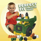 Mega Bloks John Deere Toddler Building Blocks Toy Set, Dump Truck with 25 Pieces and Storage, 1 Figure, Green, Ages 1+ Years