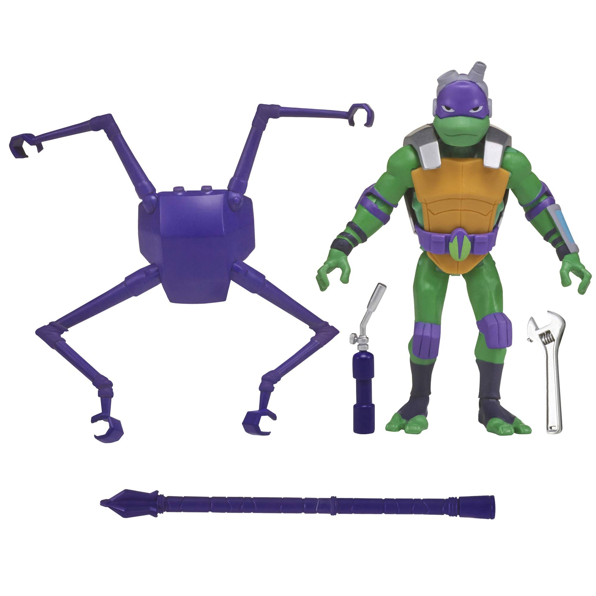 Rise of the Teenage Mutant Ninja Turtles Spider Shell Donatello Action Figure, Multicolor