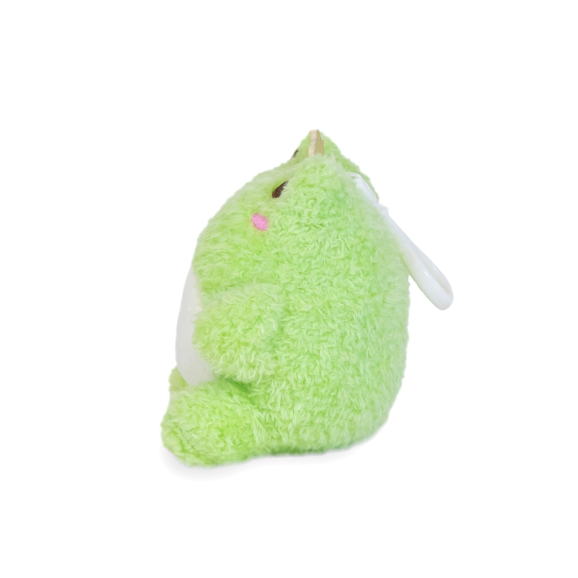 Cuddle Barn PlushGoals - Mini Wawa the Prince Clip Super Soft Cute Kawaii Frog Stuffed Animal Plush Toy Keychain Bag Charms, 4 inches