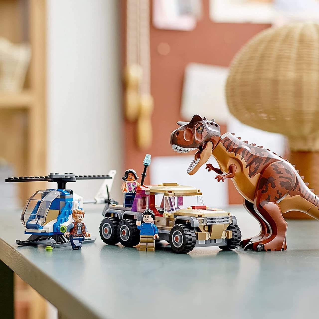 LEGO Jurassic World Carnotaurus Dinosaur Chase 76941 Building Kit; Fun Toy Playset for Creative Kids; New 2021 (240 Pieces)