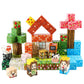 FXZYIXS Magnetic Blocks, 117-Piece 0.8in Building Farm Magnet Game Set, Stacking Building Blocks Cubes Magnets for Kids, STEM Sensory Creative Toys