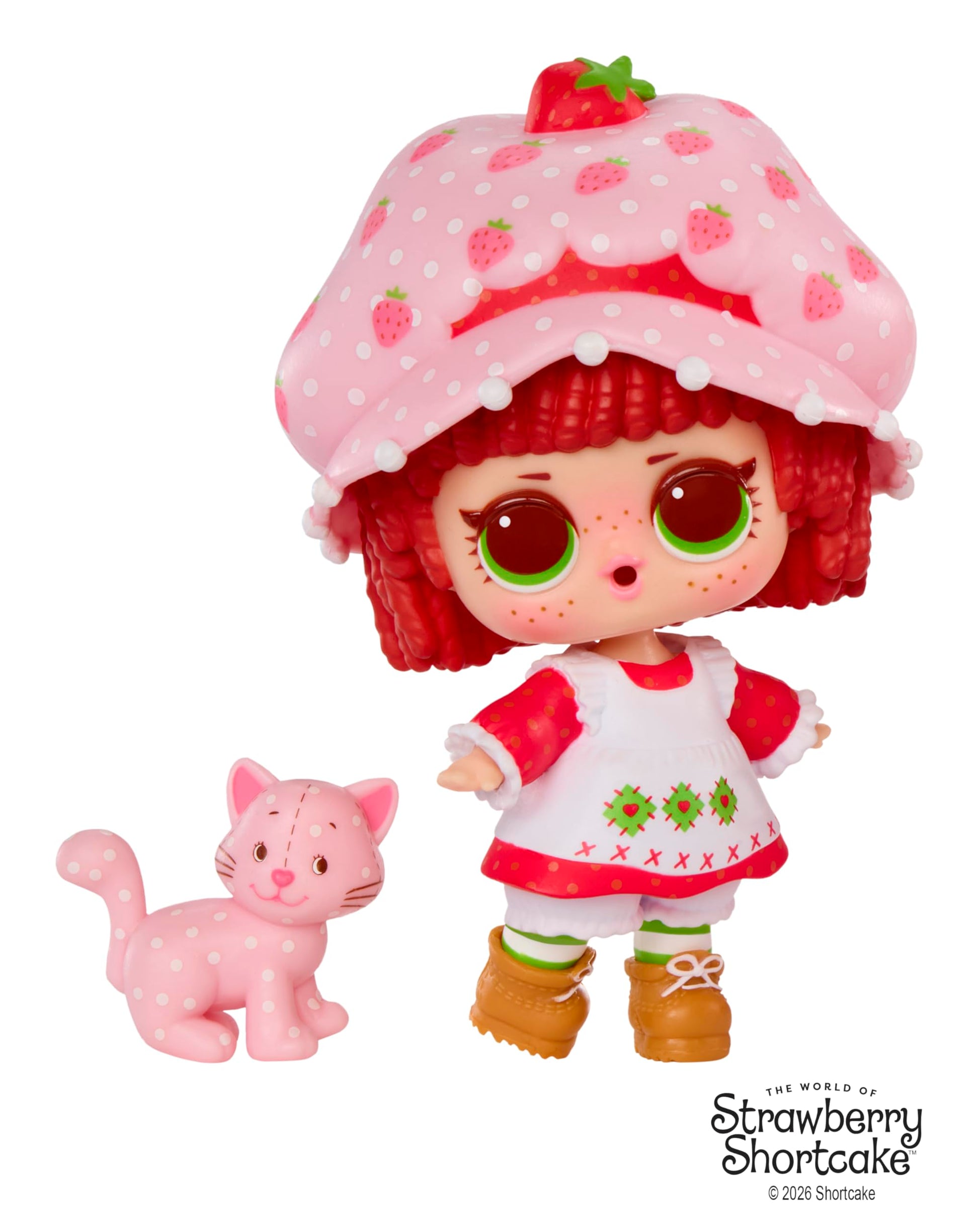 LOL Surprise Loves The World of Strawberry Shortcake Tots with Scented Dolls, Pets, and Transforming Strawberry House Playset - Gift for Kids Ages 4+