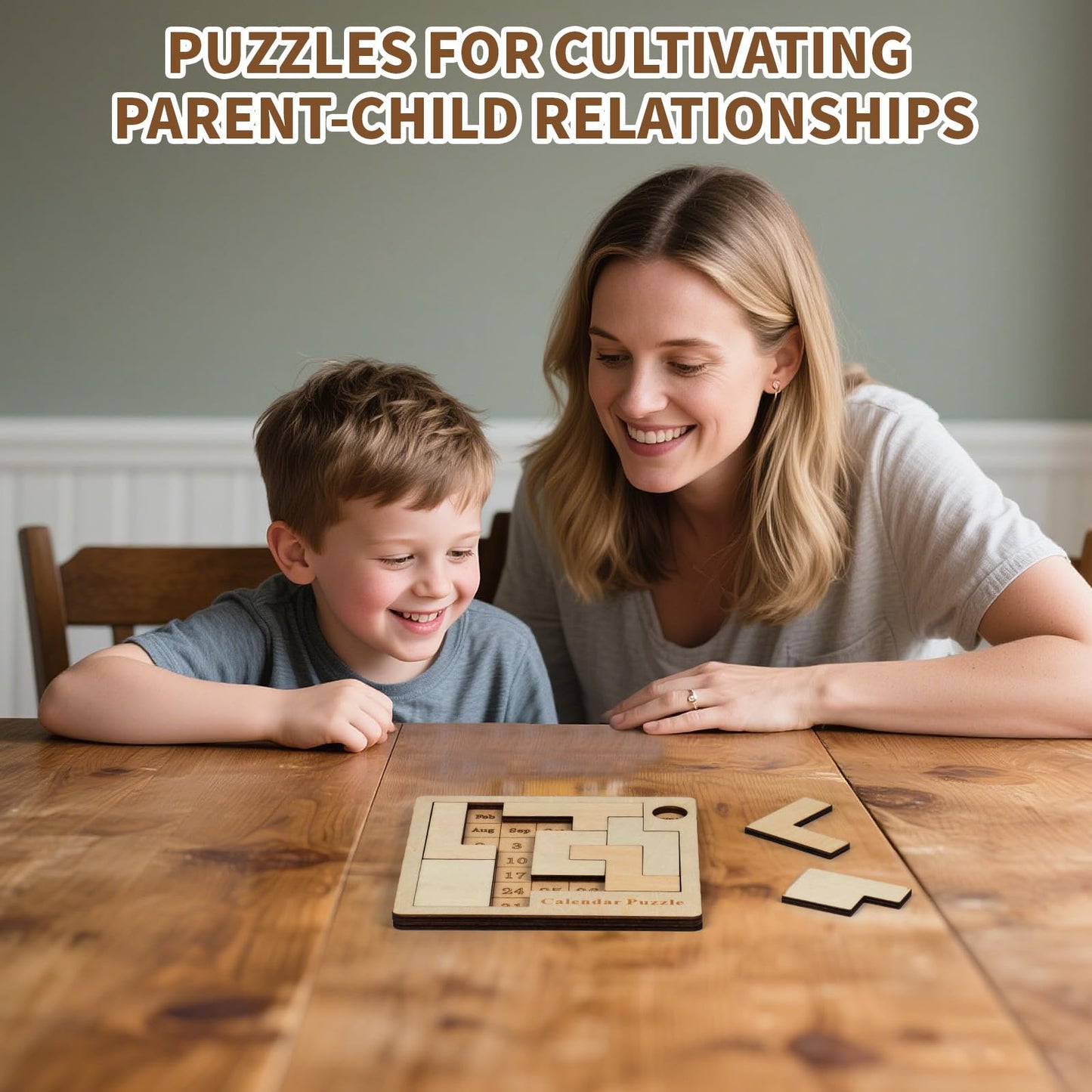 Daily Calendar Puzzle Wooden?Jigsaw Puzzle Board for Adults,Challenge 365+ for Every Day,Puzzle Advent Calendar.