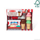 Melissa & Doug Scoop and Stack Ice Cream Playset, Magnetic Wooden Toys & Pretend Play Kitchen Accessories, Preschool Learning Toys for Girls & Boys 3+