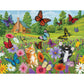 Bits and Pieces - 1000 Piece Jigsaw Puzzle for Adults - 20" x 27" - Butterfly Meadow - 1000 pc Colorful Kittens Cats Jigsaw by Kathy Bambeck
