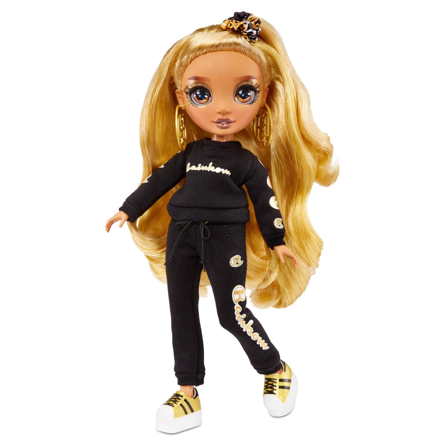 Rainbow High Slumber Party Fashion Doll and Playset w/ 2 Outfits Choose from Brianna Dulce, Marisa Golding, Robin Sterling (Marisa Golding)