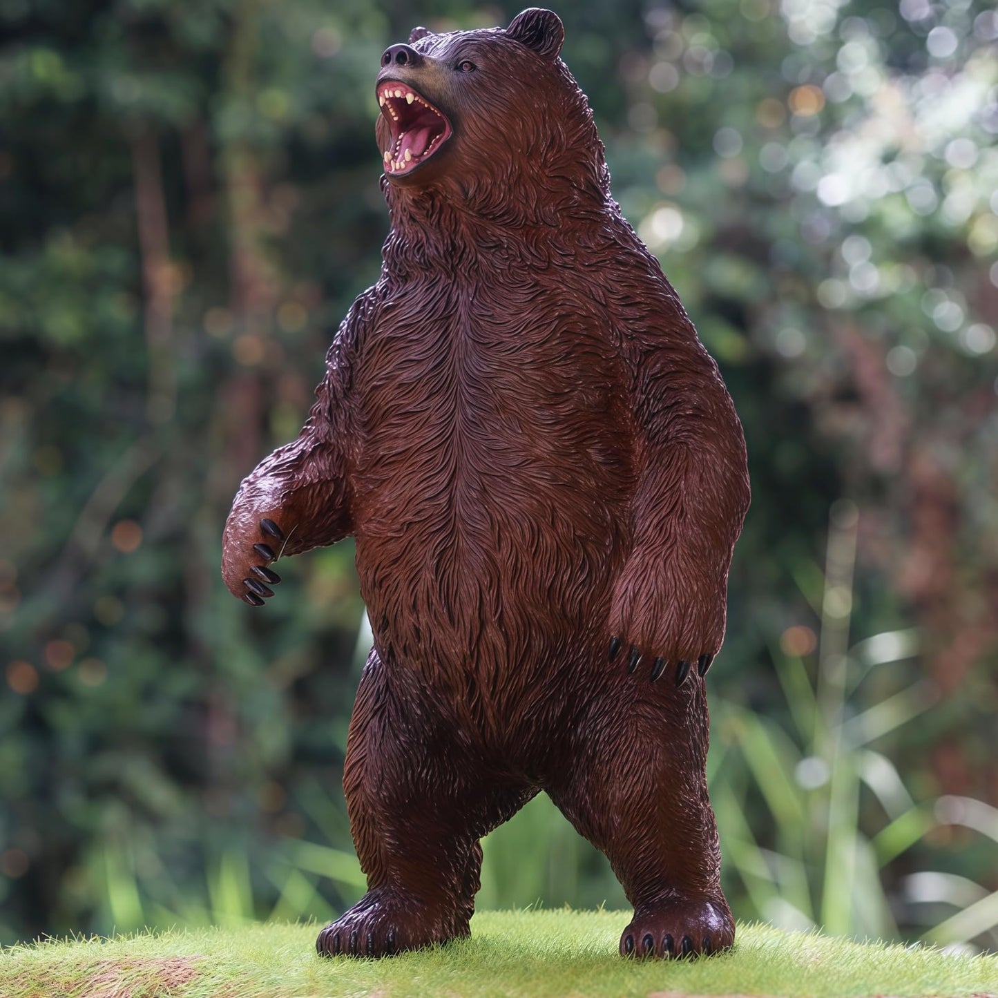 Gemini&Genius Brown Bear Figurine Toy, Wildlife World Action Figure, Great Gift, Collection, Storytelling Prop and Room Decor for Kids 3 Years Old