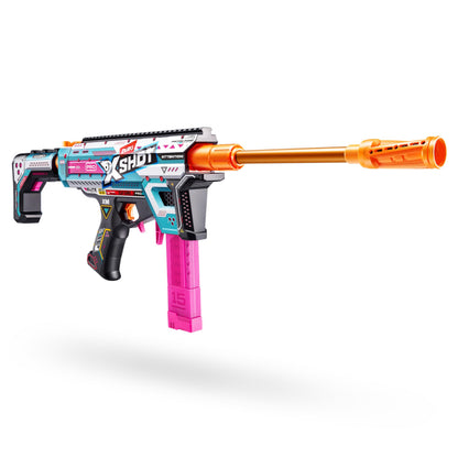XSHOT Pro Motorized Piston Pump AEB with 40 Air Pocket Technology Half Darts by ZURU, Motorized Dart Blaster Outdoor Toy, Teens and Adults Aged 14+