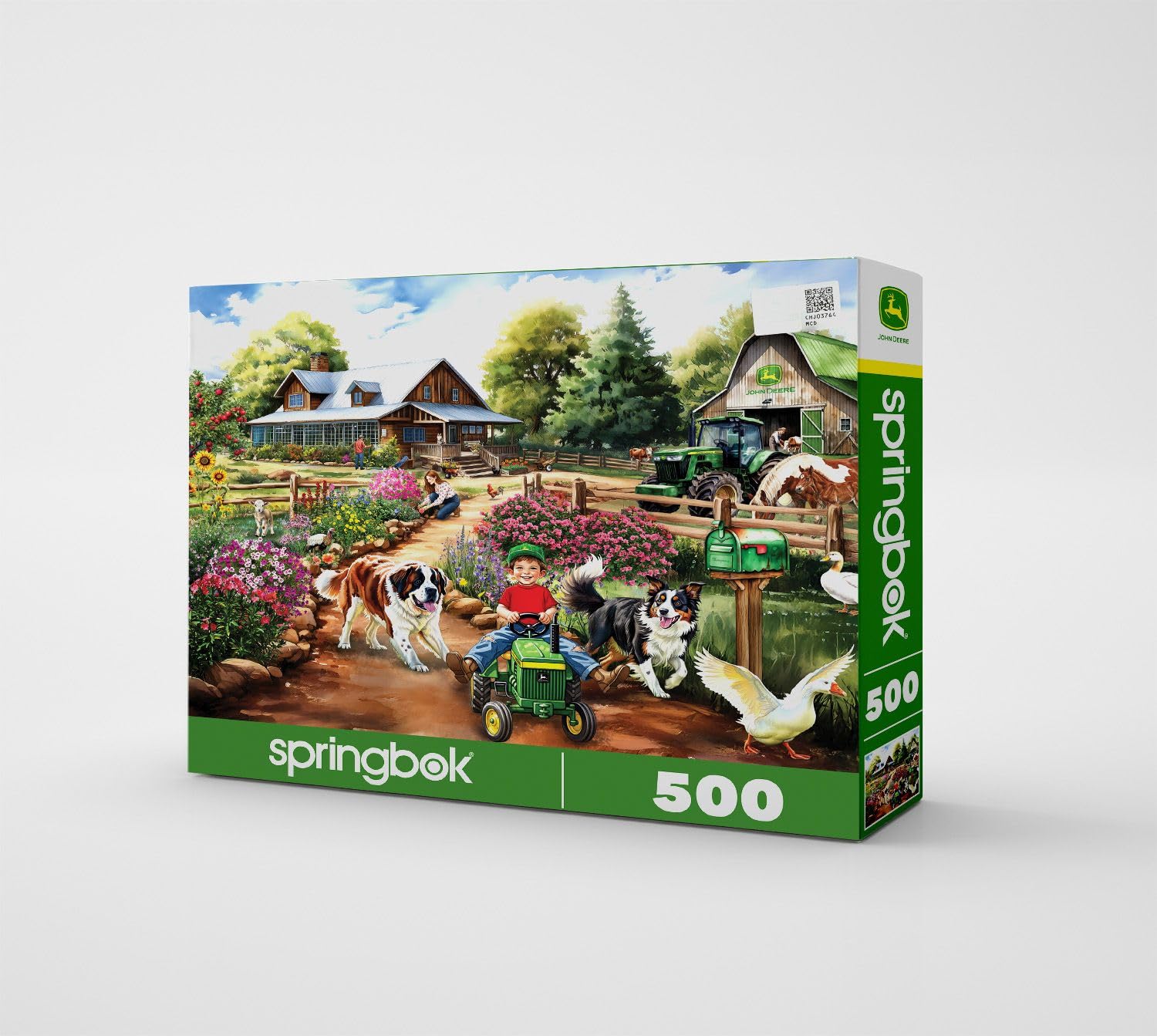 Springbok John Deere Life on the Farm 500 Piece Jigsaw Puzzle for Adults