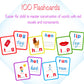 100 Short Vowel Spelling Flashcards, Handwriting Cards Learn to Write CVC Sight Words CVC Words Games for Kindergarten Learning Activities, Montessori