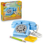 LEGO Creator 3 in 1 Retro Telephone Kids Toy - Home Decor for Bedroom or Kids Room - Building Toy and Learning Playset for Girls & Boys, Ages 8+