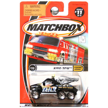Matchbox 2001 Highway Heroes King Tow Truck Max Crash Auto Black #11