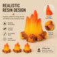 Essivox 3Pcs Miniature Resin Campfire Models, Halloween Decor, Micro Landscapes, Creative Displays