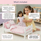 Emily Rose 18" Doll Pink Heart Valentines Bedding Set - 5 Pc Doll Bed Bedding & Bedroom Accessories with Comforter, Pillows & Matress Covering Flat