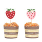 Strawberry Birthday Cupcake Toppers,Strawberry One 1st Birthday Cake Topper