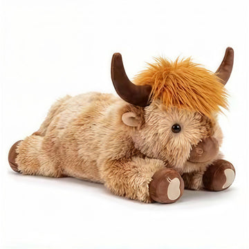Wuehuds 5Lbs Weighted Highland Cow Stuffed Animal, 22×14×12 Inch Plush Toy Pillow, Adorable Weighted Stuffed Animal for Kids & Adults, for Christmas