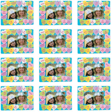 Conversation Heart Picture Frame Craft Kit - Makes 12 - Crafts for Kids and Fun Home Activities