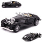 PUXU 1:28 Pullback Diecast Metal Antique Classic Model Cars Toy (Black)