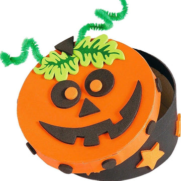 Halloween Pumpkin Boxes Craft Kit -12 - Crafts for Kids and Fun Home Activities