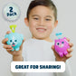Chuckle & Roar - Bubble Besties - Fun and Colorful Characters - Soft and Washable - Fun in the Outdoors or in the Pool - Squish to Blow Bubbles - Ages